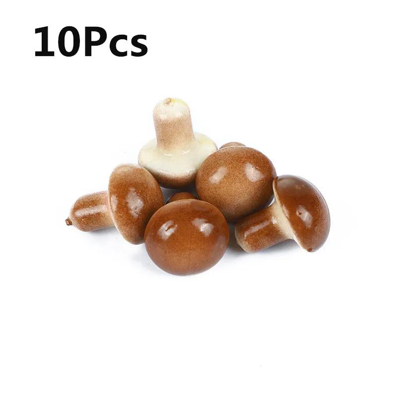 

10 шт./лот 4 см Мини Искусственный Гриб Имитация Фруктов и Овощей Бонсай Украшения Дом Праздничное Украшение Реквизит для Фотографии