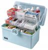 Organizer Container For Medicines Box First Aid Kit Two-Tiered With Lock Large Xxl