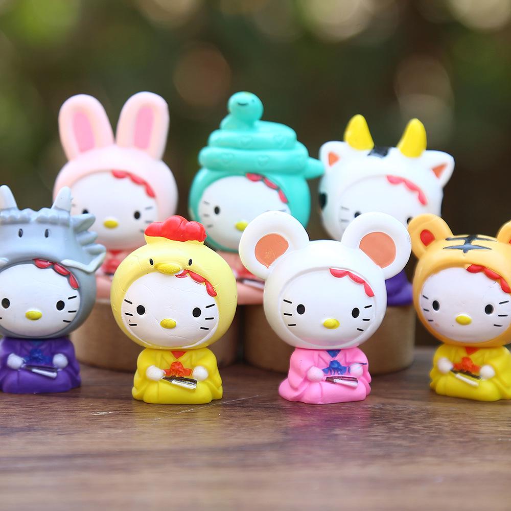 New Trendy Zodiac KT Series: 12 Animal Ornaments - Rat, Ox, Tiger, Rabbit, Dragon, Snake, Horse, Sheep, Monkey, Rooster, Dog, Pig