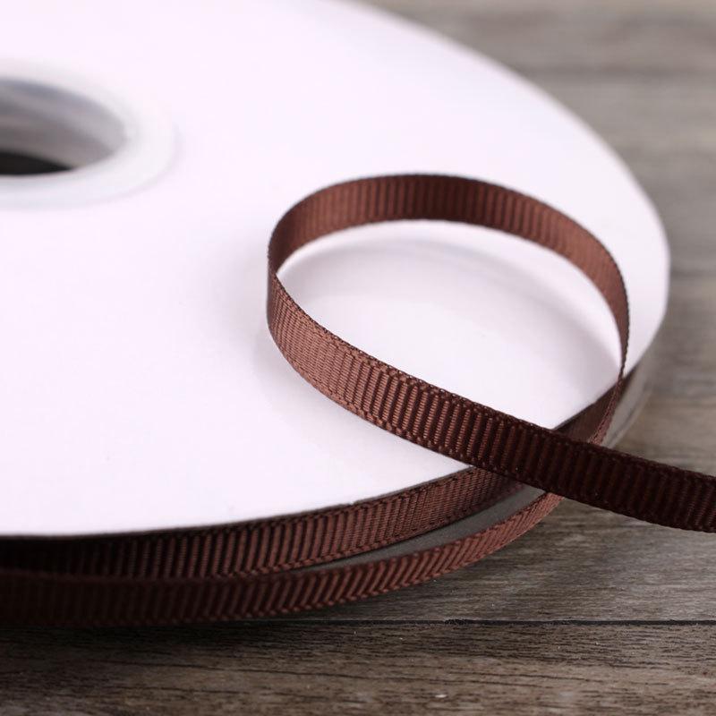 6mm Double-Sided Ribbed Satin Ribbon for DIY Bows, Hair Accessories, Packaging, and Weaving Decorations