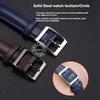 For Swatch YCS YAS YGS Irony Series YAS100G YIS402 Cowhide Calfskin Leather Watch Strap Men Women Wristband 17mm 19mm Blue Black