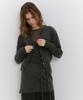 CACELE Raw Cut Strap Dress, Charcoal