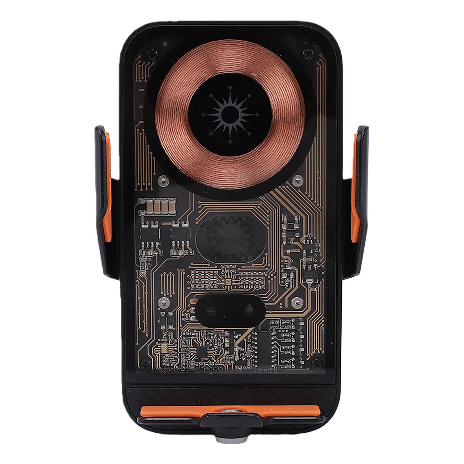 

Wireless Car Charger 15W Fast Charging Air Vent Auto Clamping Car Phone Mount Charger with Infrared Sensing Black