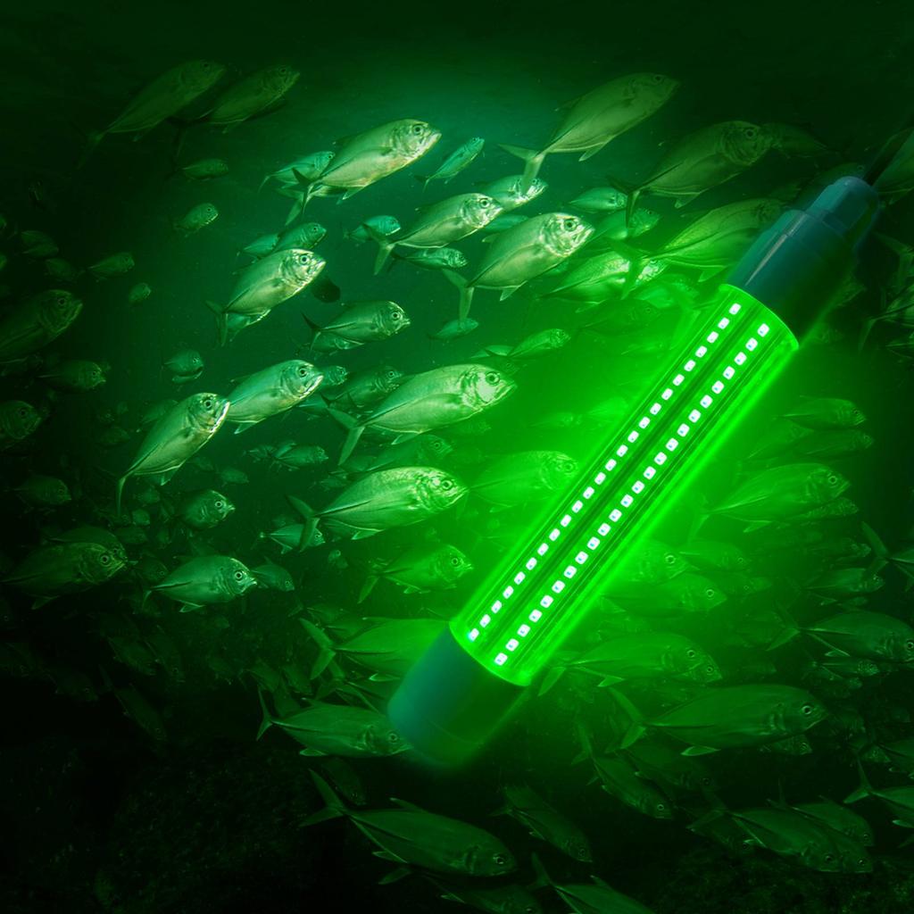 144 LED Submersible Fishing Light Underwater Fish Finder Lamp Night Fishing Lure Bait Light Fish Attracting Light