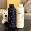 Bowknot Dachshund Insulated Cup 500ml Water Bottle Cute Travel Insulated Flask  Car Use
