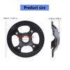 Middle Motor Chain Wheel Chainring 42T Sprocket Aluminum Alloy Chainring Electric Bicycles Chainwheel with Cover Enduring