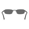 Prada Original Design Metal Frame Rectangular Sunglasses Unisex sunglasses Black PRB54S-1AB5Z154