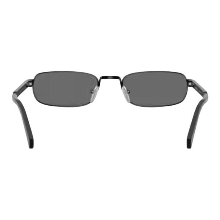 Prada Original Design Metal Frame Rectangular Sunglasses Unisex sunglasses Black PRB54S-1AB5Z154
