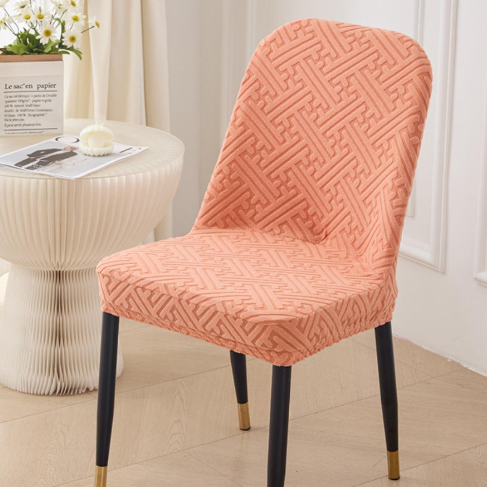 High Back Dining Chair Cover Elastic Spandex Slipcover Stretch Chair Cover Stretch Jacquard Kitchen Chair Cover Dining Room