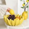 Vassoio portaoggetti a forma di banana in ceramica Contenitore portaoggetti durevole Vassoio multifunzione per frutta Ristorante