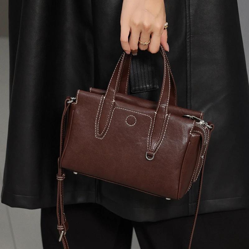 

Женская сумка через плечо из натуральной кожи, дизайнерская роскошная, элегантная сумка через плечо для путешествий, мягкая сумка