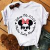 Disney Cartoon 2025 Travel Pattern Printed T-Shirt Summer Women's Casual Tops T-Shirt Fashion Clothing Harajuku Y2k T-Shirt