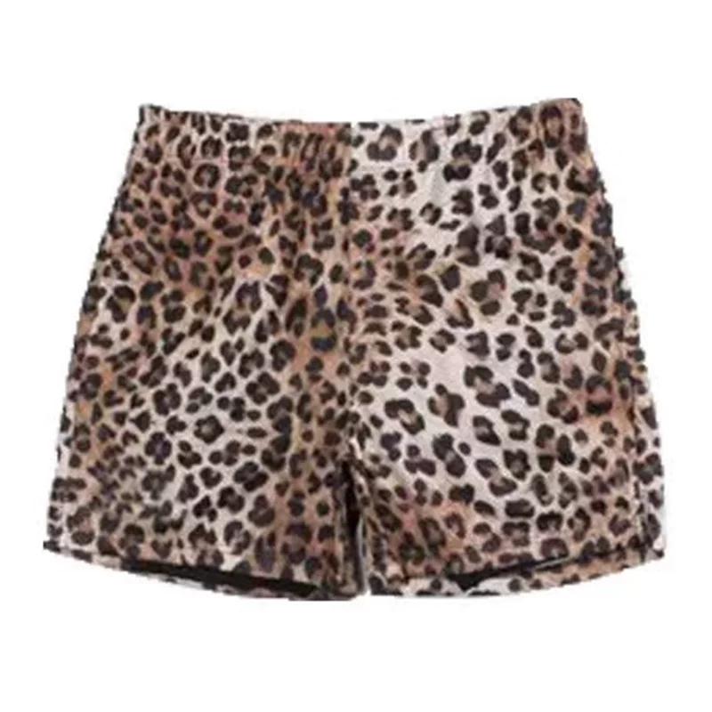 European and American Style Leopard Print Mesh Shorts for Men and Women, Trendy Street Style, Breathable, Quick-Drying, Sports Running, Cycling M, 170CM коричневый