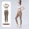 Women's Bare-Feel Yoga Crop Top & Pants Set
