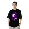 Bape A Bathing Ape Camo Ape Head T-Shirt 'Black Purple' Unisex Bape-ss18-016