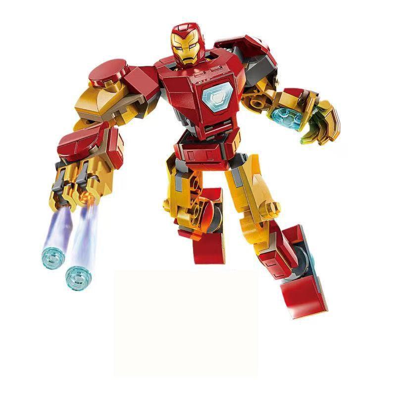 Heiß Superhelden Actionfigur Baustein Spiderman Miles Iron Man War Machine MOC Zusammenbau Baustein Spielzeugmodell für Kinder