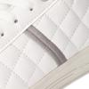 Admiral MARTON QUILT AD833 Sneakers, Unisex, White/Silver, Size 26.5cm