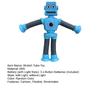 Stretch Tube Toy with Suction Cups Flexible Colorful Robot Pipe Creative Stress Relief Fidget Telescopic Fidget Pipe Stimulating Sensory