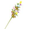 4Pcs Bendable Easter Eggs Butterfly Flower Stems Artificial Silk Flower for Vase Flower Arrangements Home Decoration