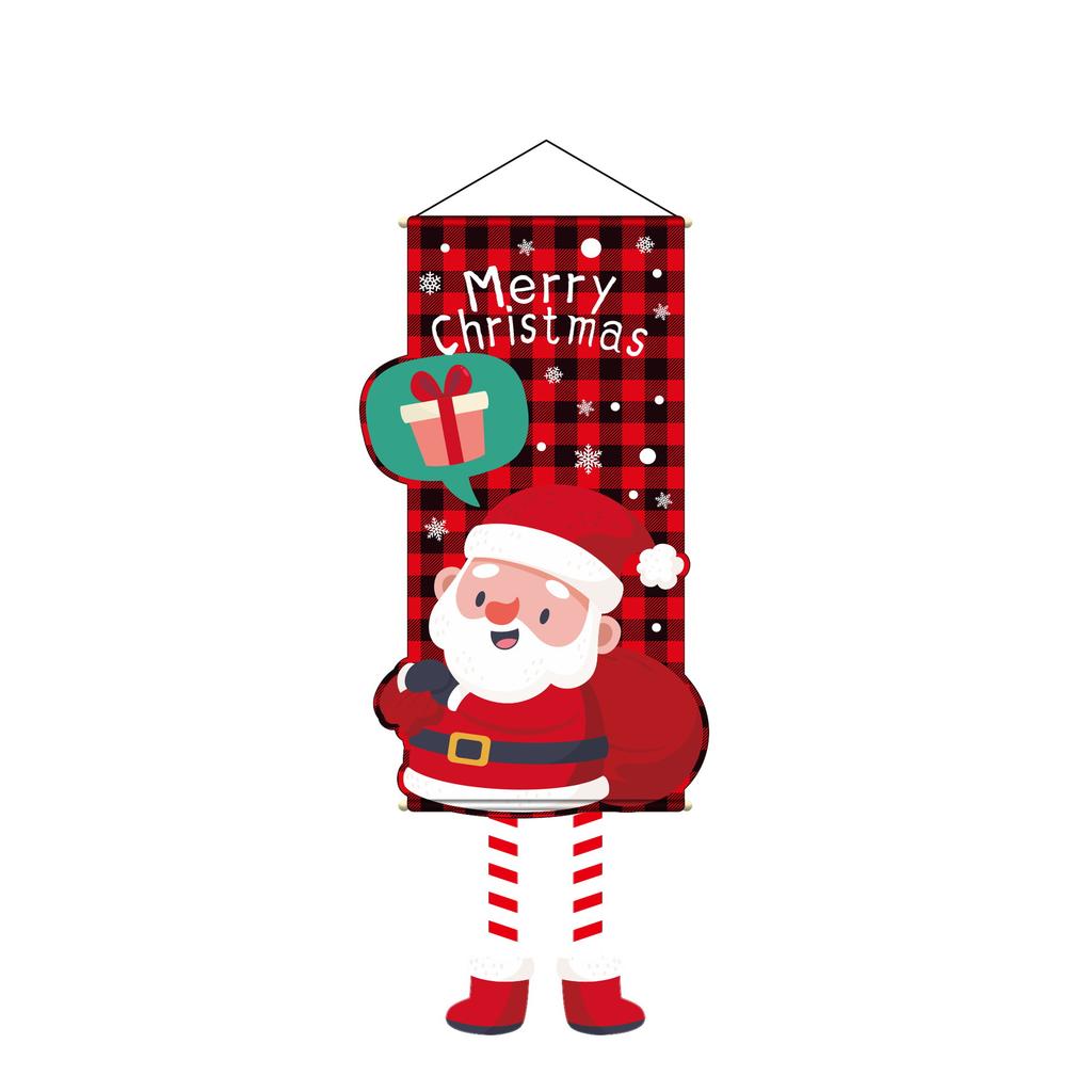 1pc Christmas Decoration Hanging Flag Long Leg Elf Door Pendant Home 2025 Ornaments Xmas Outdoor Navidad New Year Pendant 2026