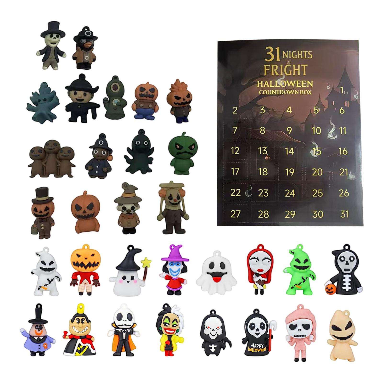 

Миниатюрная плюшевая игрушка Адвент-календарь, 24-дневный адвент-календарь обратного отсчета, подарок для детей One Size