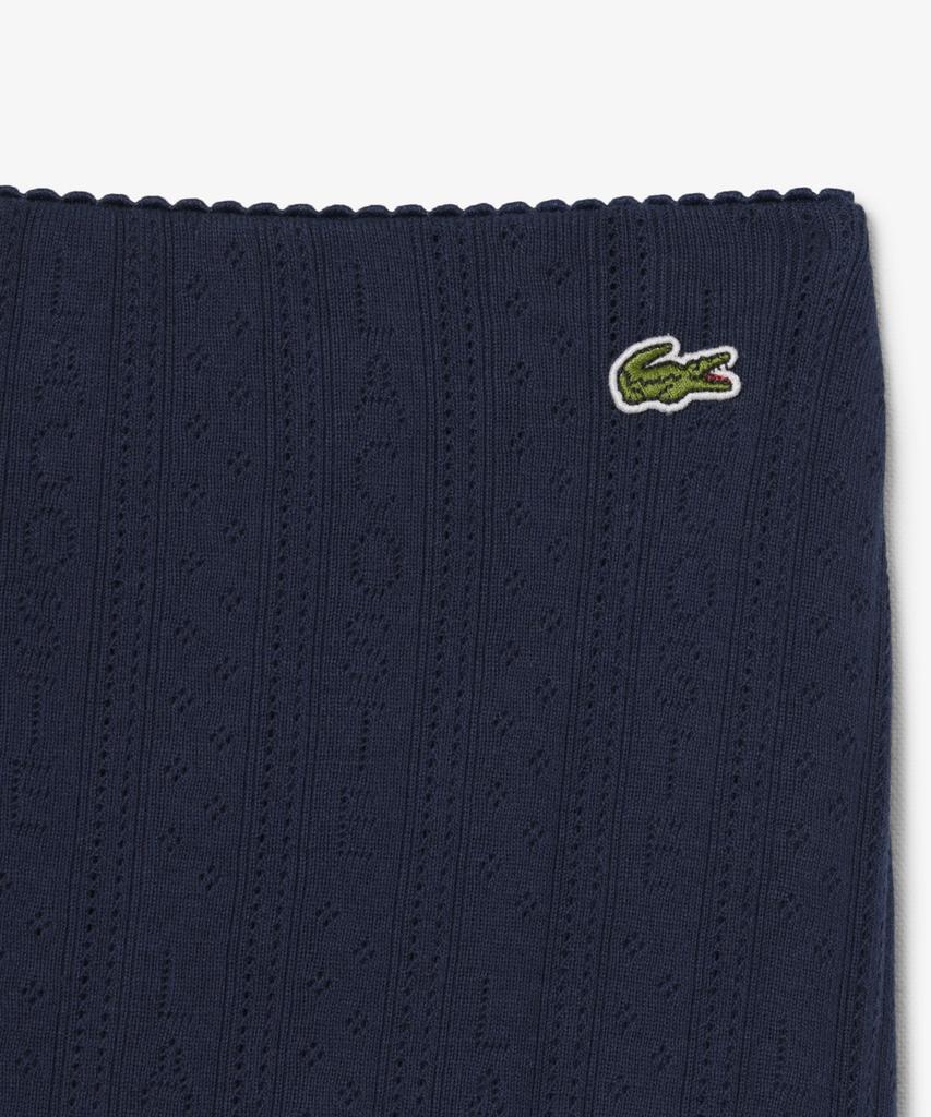 Lacoste Women'S Pointel Mid-Length Skirt Jf9831-56G 166
