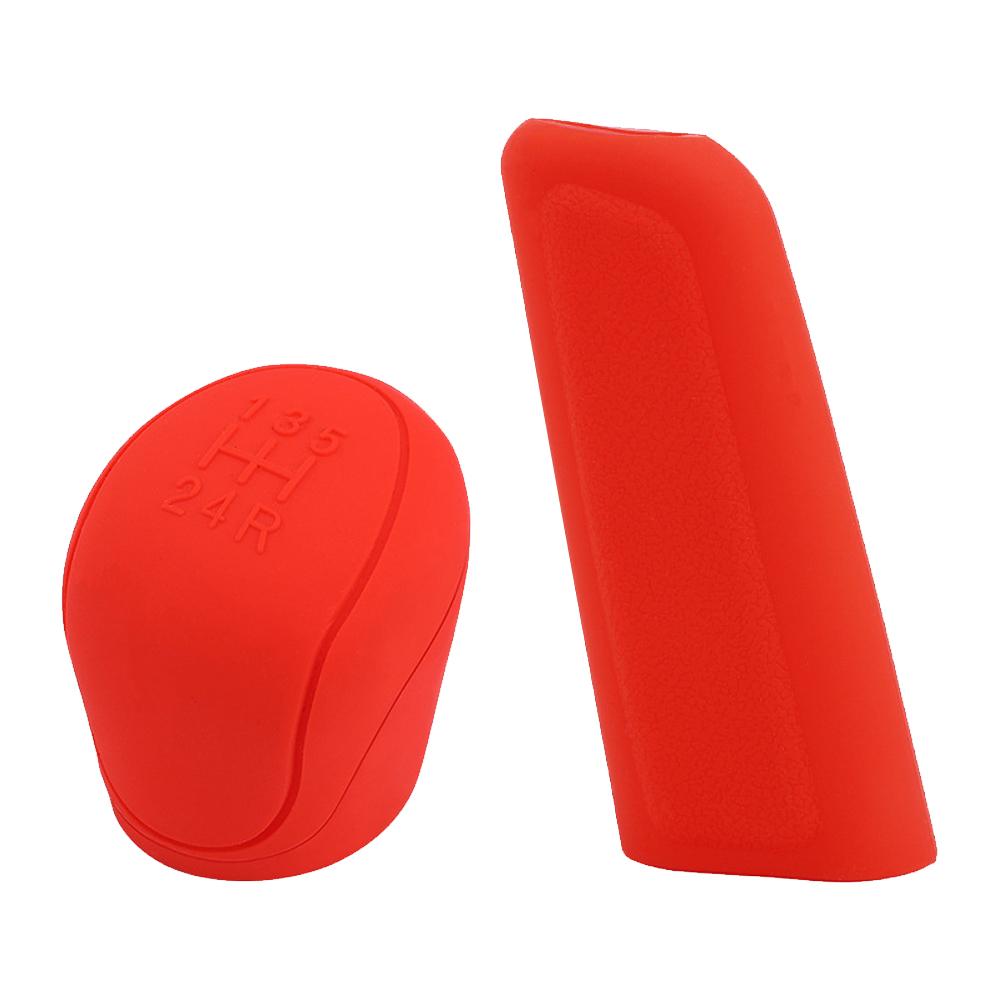 Silikon Auto Getriebe Kopf Schaltknauf Abdeckung Handbremse Abdeckung Schutz für Ford Focus 2 3 4 MK2 MK3 MK4 MT 2009 - 2017