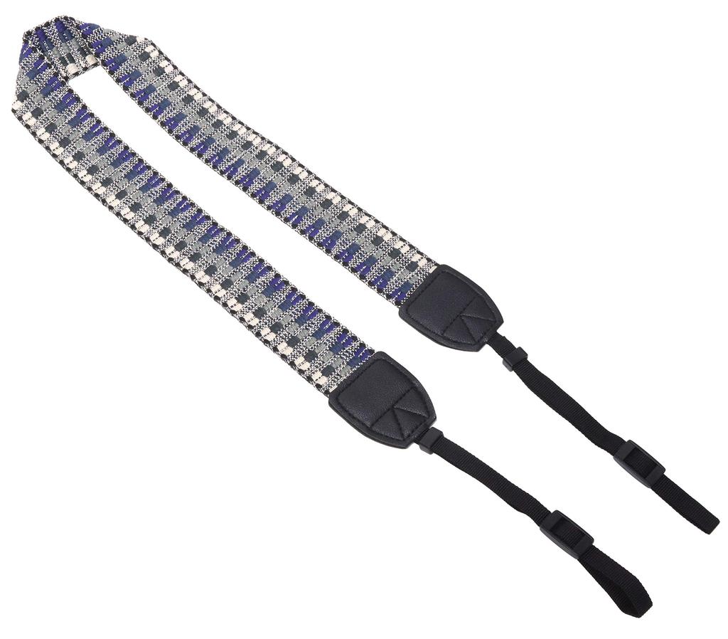 Camera Neck Strap Belt for and Compact Digital Vintage Bohemian Strap/Shoulder SLR, Mirrorless, Cameras, Style, Type NS-CV (ETH-BLUE)