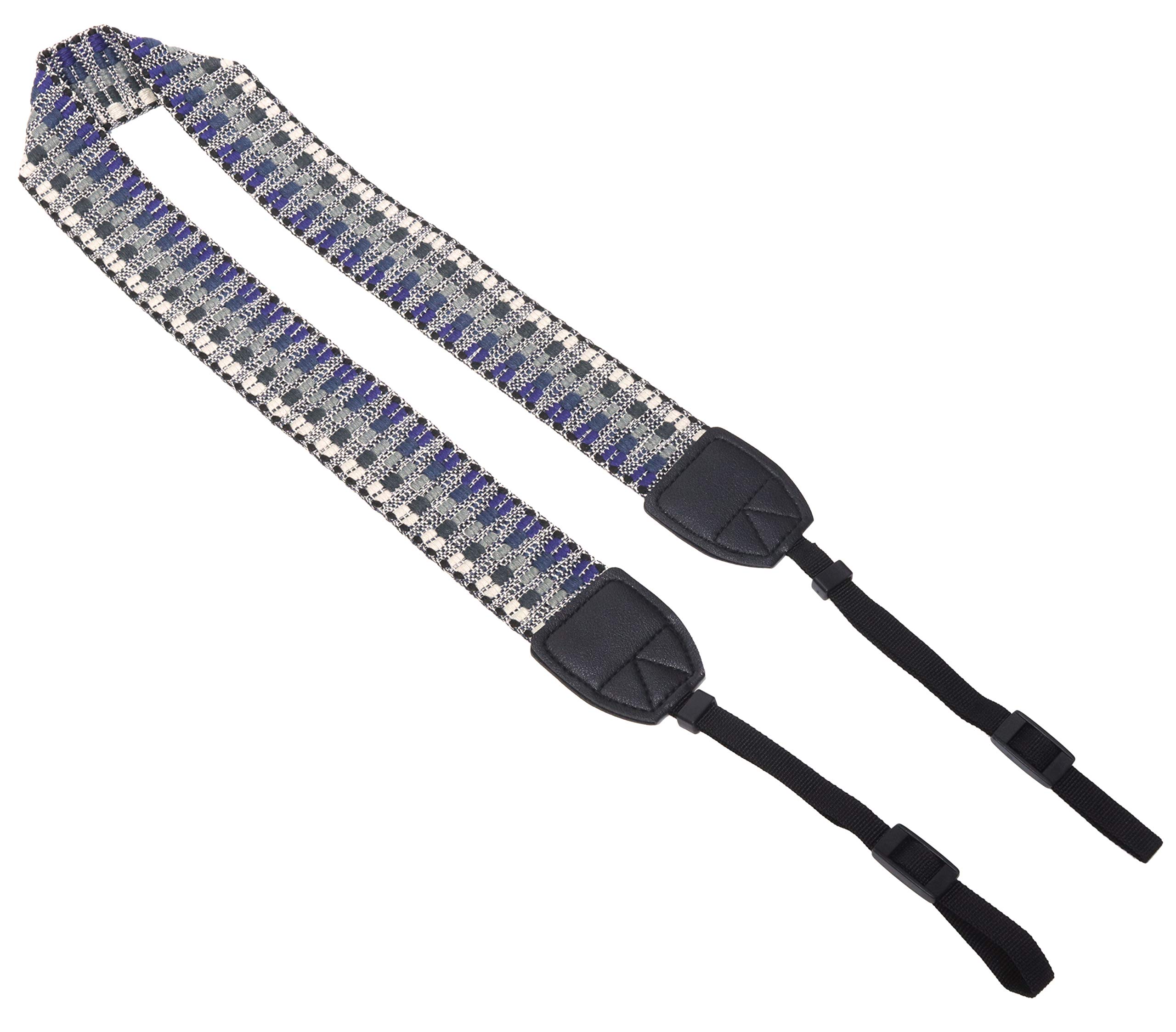 

Camera Neck Strap Belt for and Compact Digital Vintage Bohemian Strap/Shoulder SLR, Mirrorless, Cameras, Style, Type NS-CV (ETH-BLUE)