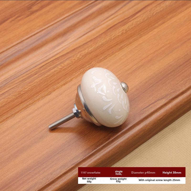 Modern American Ceramic Pumpkin Cabinet Handle