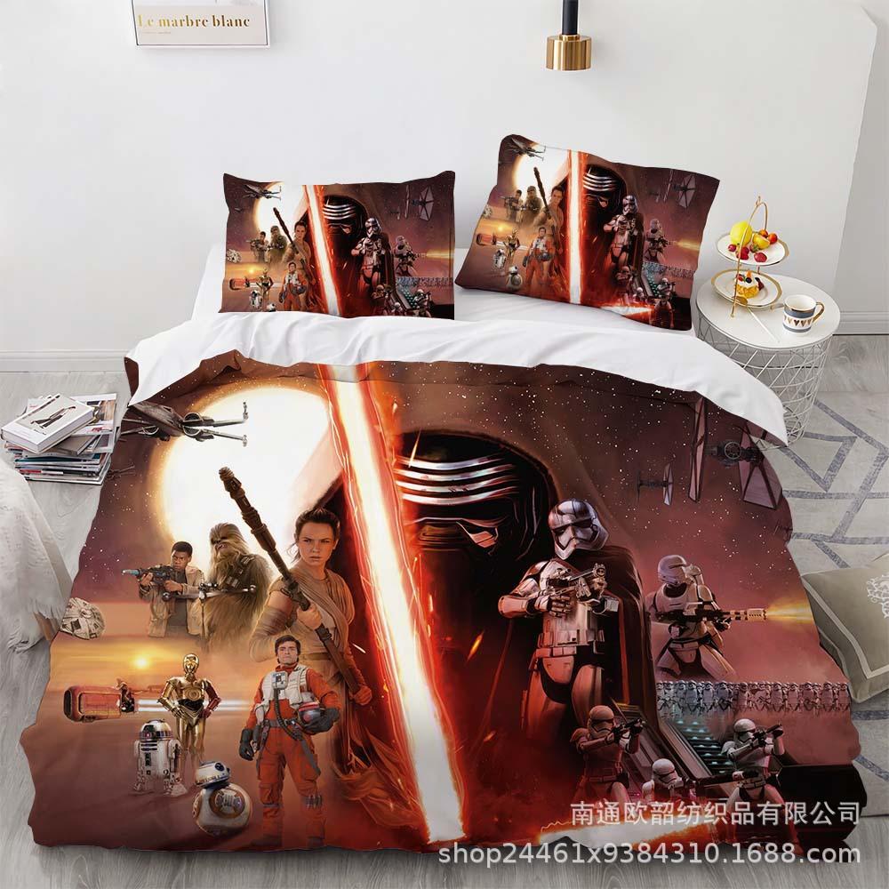 

Дарт Вейдер Звездные войны Комплект 3D Цифровая печать Потертое Пододеяльник Постельное белье Набор из трех предметов US Twin 173x218cm