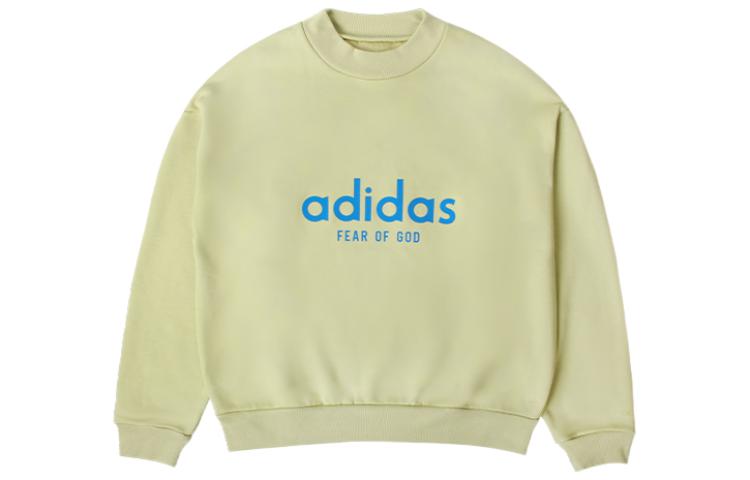 

Adidas X Fear Of God Sweatshirts Men s Green Crew Neck Thickened Other HM8110 S