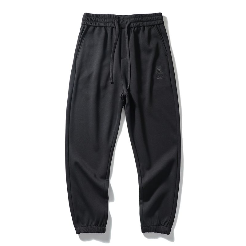 American Knitted Straight Sports Pants Men's Spring and Autumn Ankle-Tied Sweatpants Elastic Waist Pants Export Men's Casual Pants