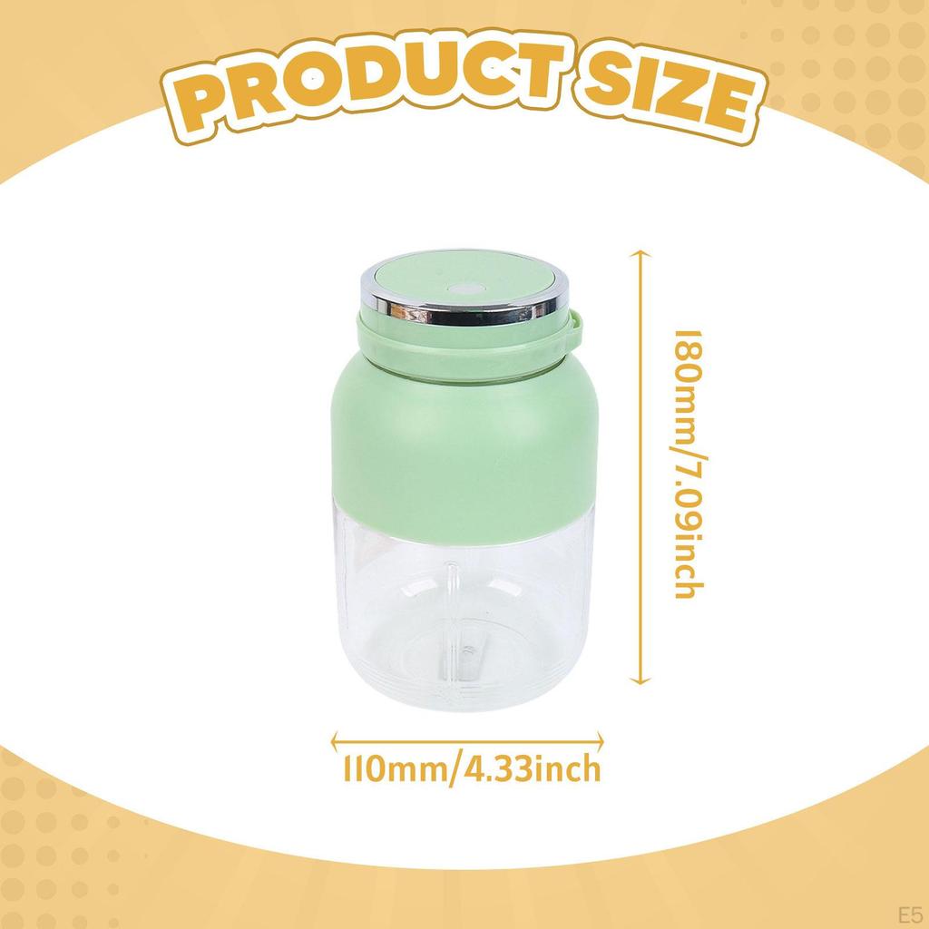 Portable Blender Juicer Lightweight Shakes Automatic Mini Cup 1.2 L for Workout Indoor
