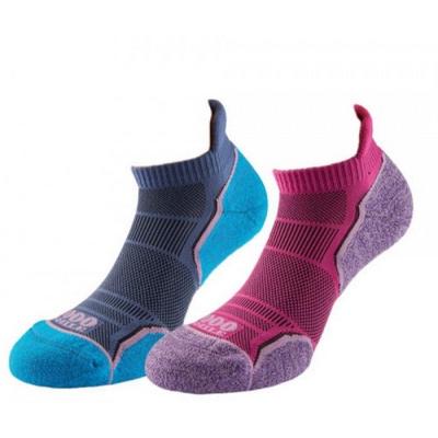 1000 Mile Womens/Ladies Run Ankle Socks (Pack of 2)