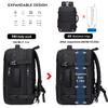 Large-Capacity Expandable Business Travel Backpack for 17.3 Inch Laptop