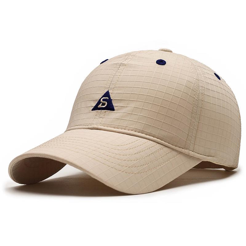 ZHENYUEQI Unisex Checkered S-Logo Quick-Dry Outdoor Hat
