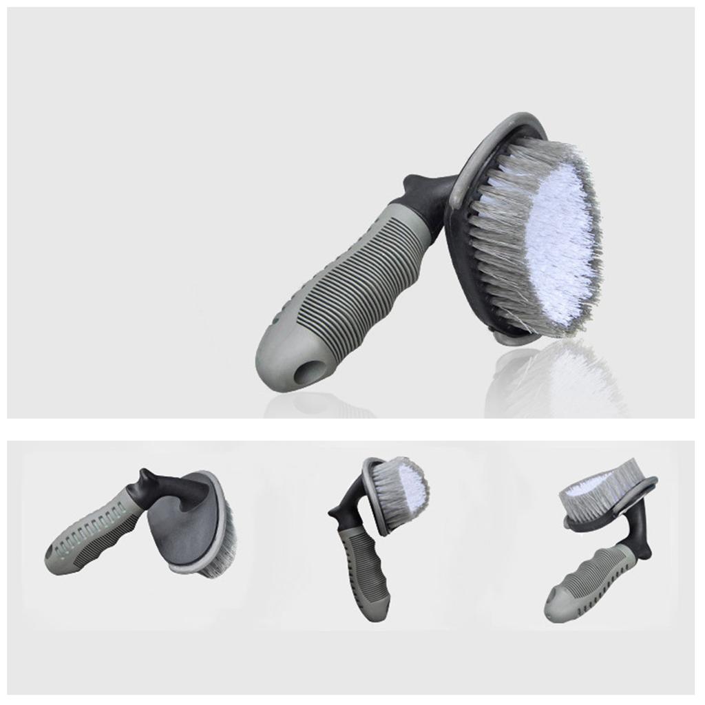 Cepillo Limpiador de Ruedas Cepillo Suave de Limpieza para Coche Cepillo Denso para Neumáticos Cepillo Profesional para Detallado Cepillo Limpiador de Llantas Universal