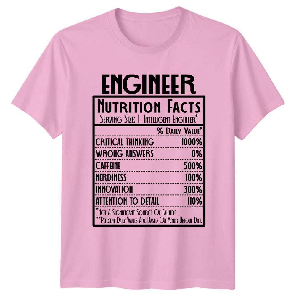 Engineer Nutrition Facts Funny Job TShirt
