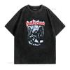 Destruction Side By T Shirt M 138124 Vintage Washed Top For Everyday Wear Versatile Fashion Comfortable Graphic Slightly