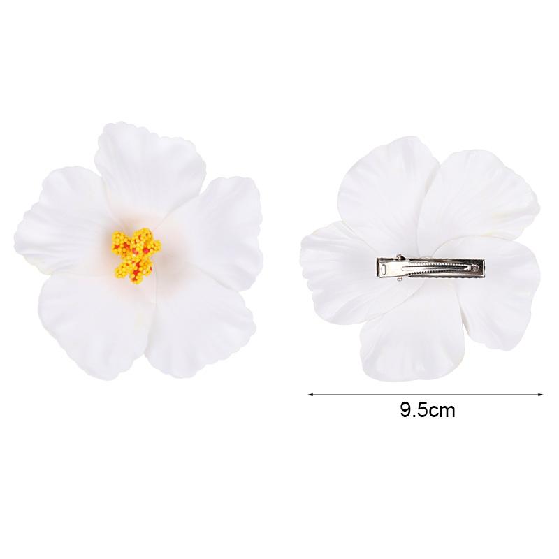 2 Stück Hawaiianische Eierblumen Haarspangen Sommer Strand Geburtstagsparty Hochzeitsdekoration Mädchen Künstliche Blumen Haarnadel Accessoires