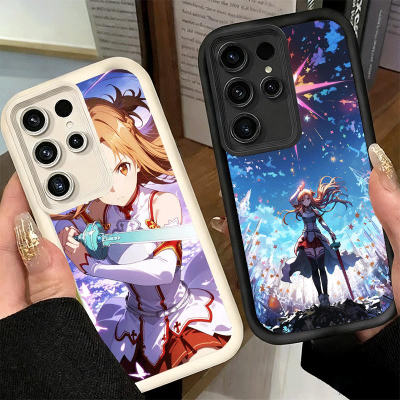 Phone Case for Samsung Galaxy S26 S25 Ultra S24 FE Sword Art Online Yuuki Asuna Shell S23 Plus S22 + S21 S20 5G Soft Silicone Fu