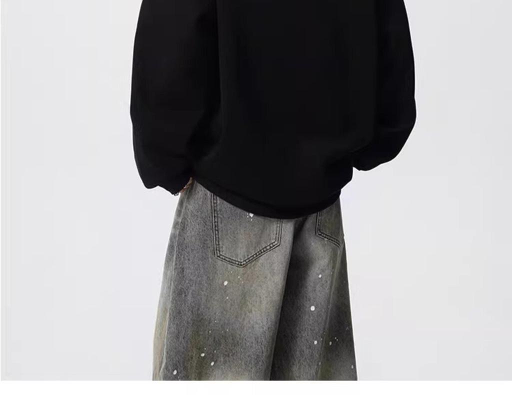 Men's 2025 Spring/Autumn Striped Color Block Half-Zip High-Neck Hoodie - Trendy Loose Heavyweight Top