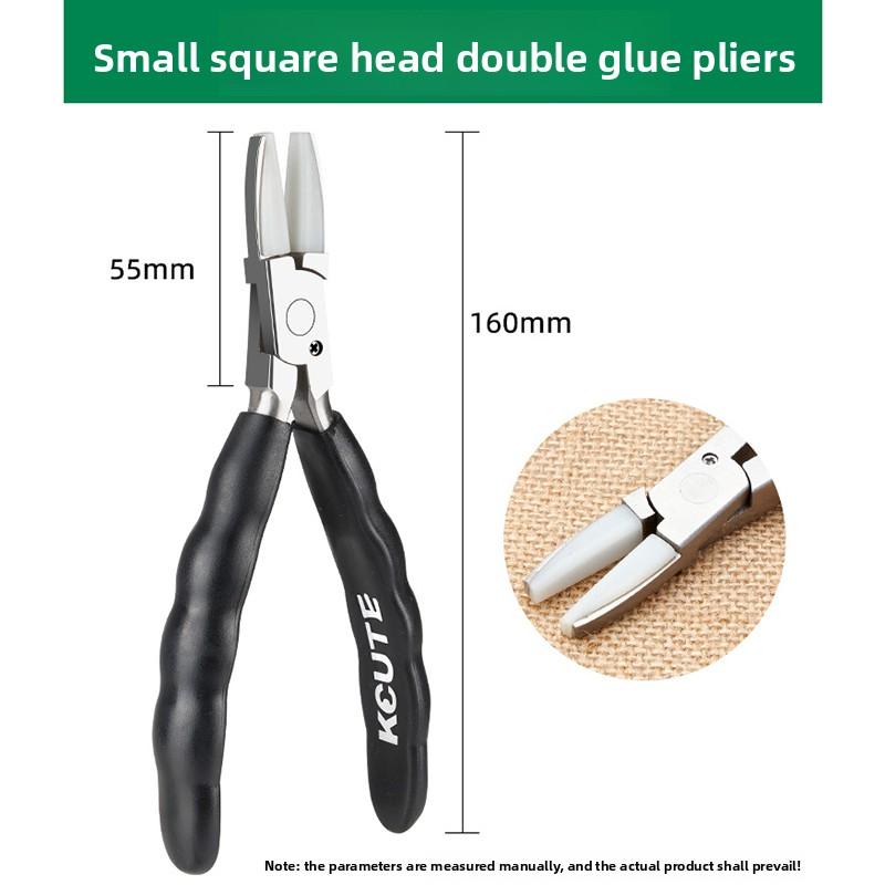 Professional Jewelry Pliers Portable Stainless Steel Pliers Pointed Mouth Nylon Flat Mouth Pliers DIY Plier Repair Working Tools