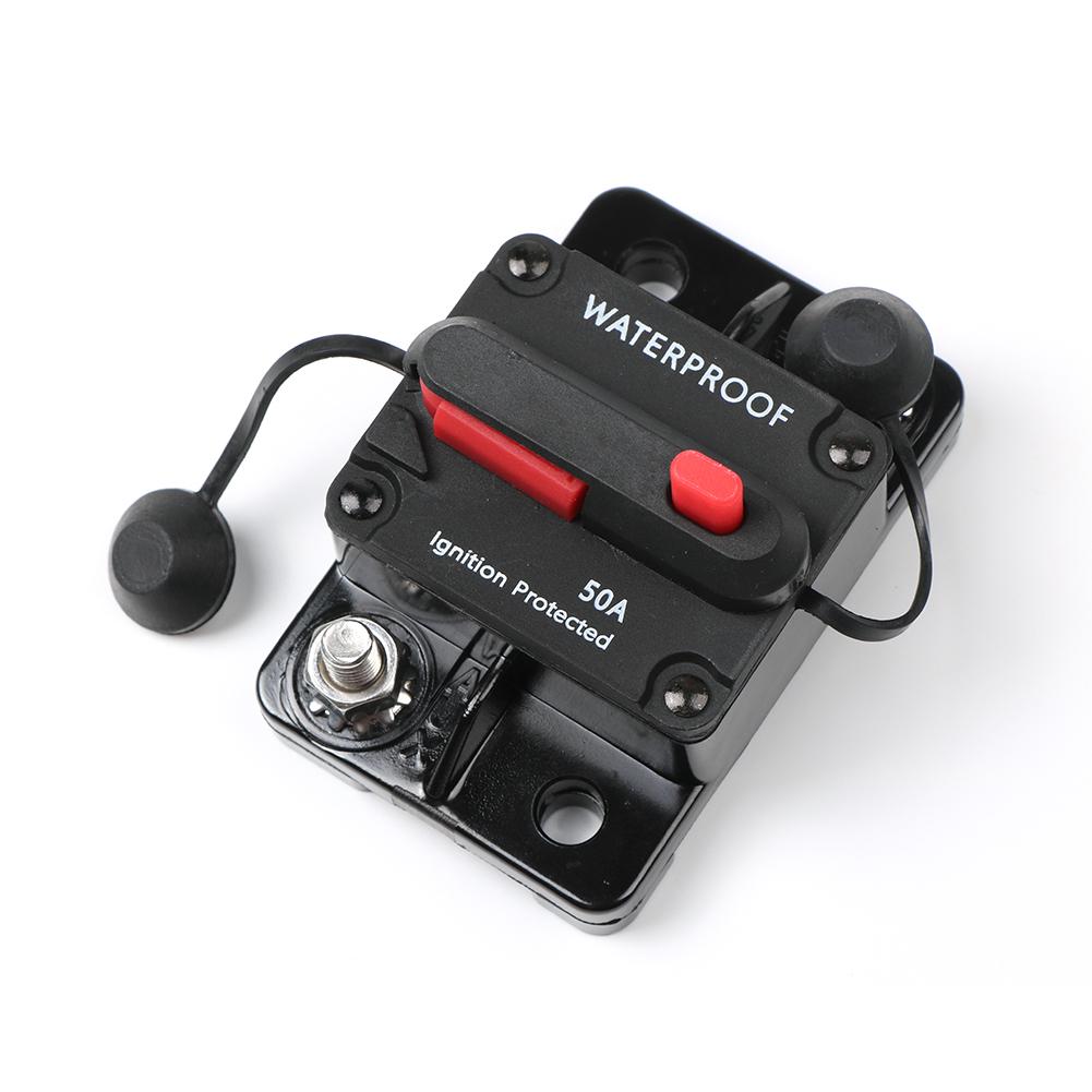 12-48V DC Circuit Breaker Fuse Reset 30A 40A 50A 60A 70A 80A 100A 120A 150A 200A 250A 300A AMP For Car Boat Auto Waterproof