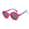 Childrens Sunglasses Foldable Round Frame Summer Outdoor Sun Protection Uv
