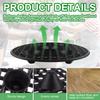 10 Pcs Plant Level Pot Elevator, Heavy Duty Plant Stand, Black Round Plant Flower Pot Holder Plastic Plant Risers For Indoor