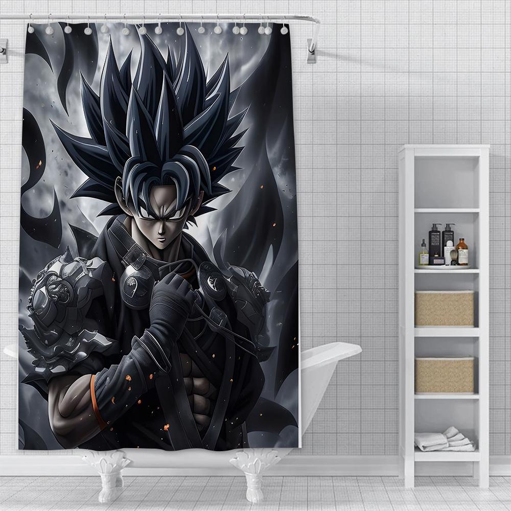 Shower Anime For G-Gokus Curtain Waterproof Polyester Fabric Paint Colorful Bath Curtains Home Bathroom Decor Curtain With Hook
