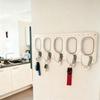 Key Rack for Wall with Metal Aviation Style Detail, Entryway Storage Holder for Hallway, Office, and Home Access