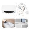 1500W Elektrischer Warmwasserbereiter, 110V Wandmontierter Warmwasserbereiter mit 10 Gallonen Tank, IPX4 Wasserdicht, Mit Duschkopf & Wasserhahn (50L)